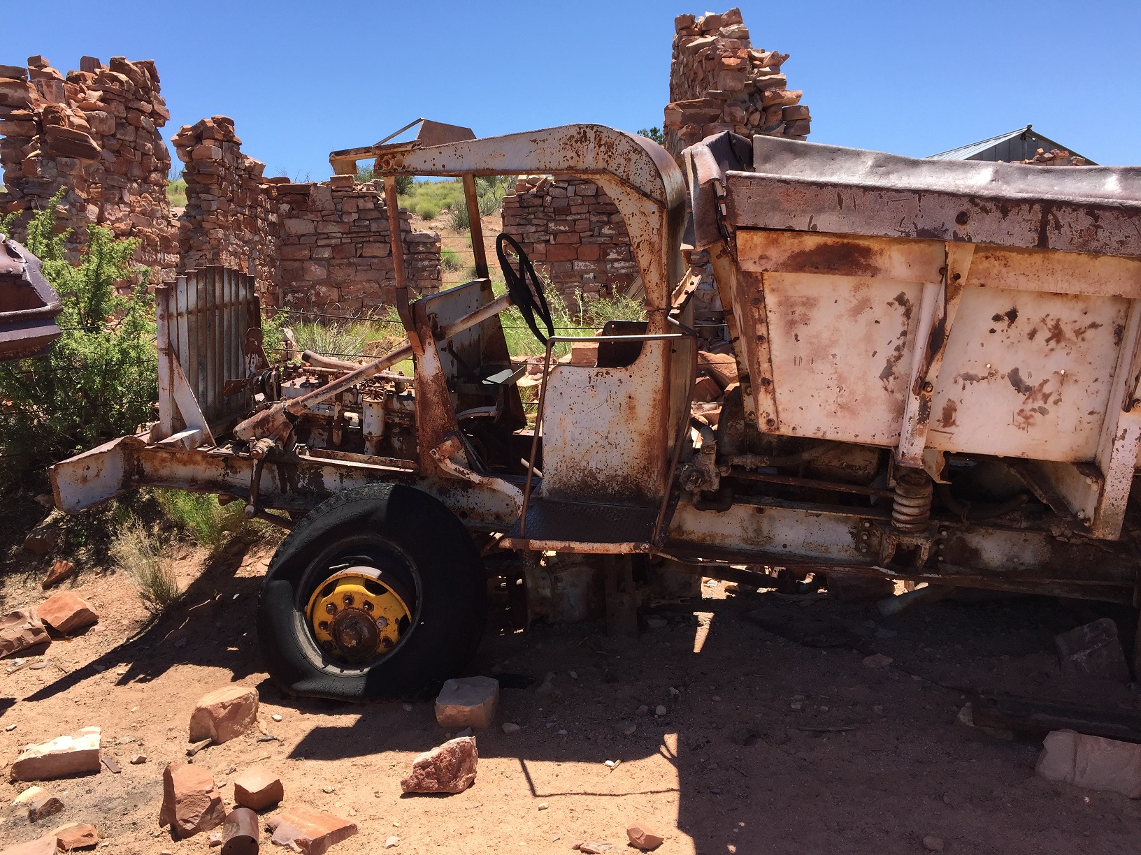 An old truck at the Grand Gulch Mine