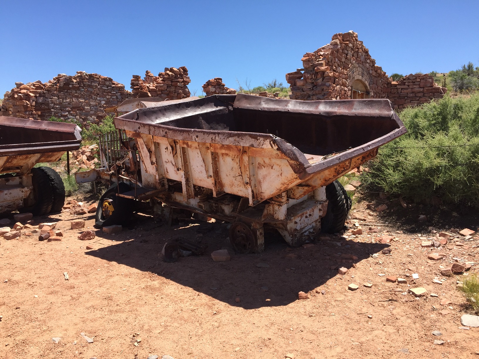 An old truck at the Grand Gulch Mine