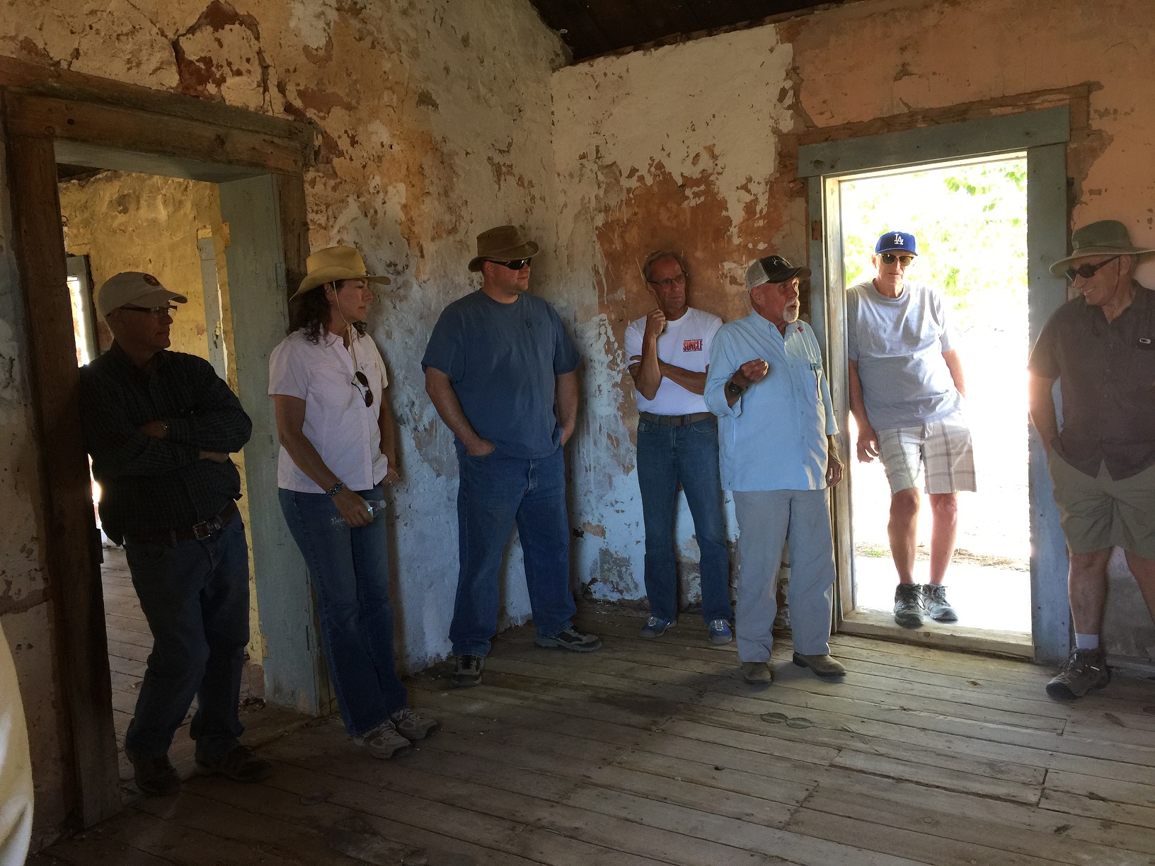 Lecture in the bunkhouse at the Grand Gulch Mine