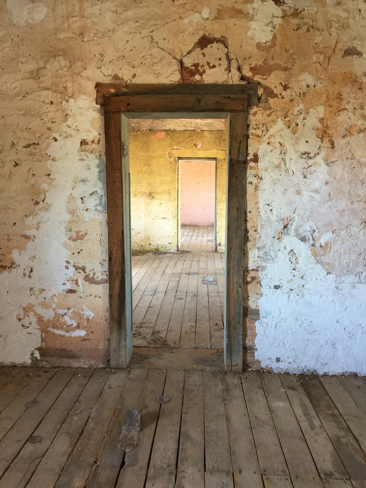 Three rooms in the bunkhouse at the Grand Gulch Mine