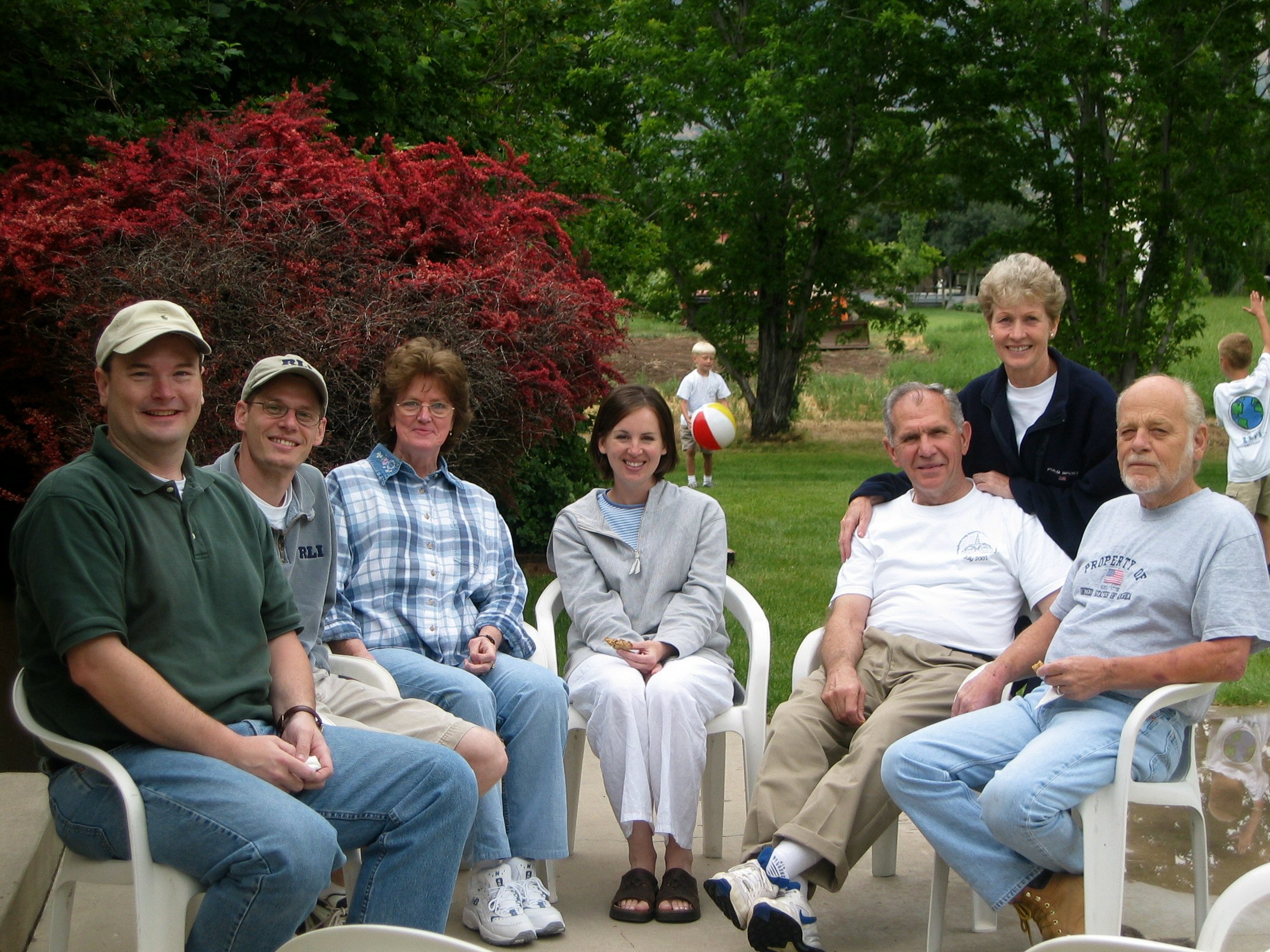 People in the Kay Brooks and Clark Nelson families in 2003