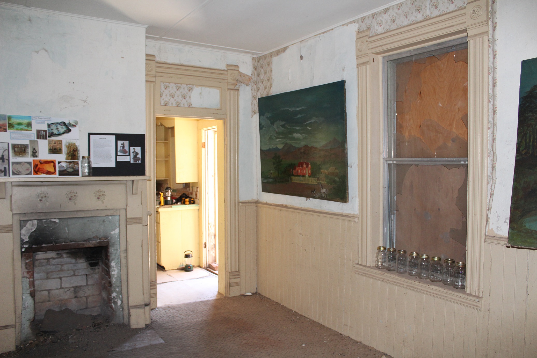 Northeast corner of the dining room in the Page Ranch house