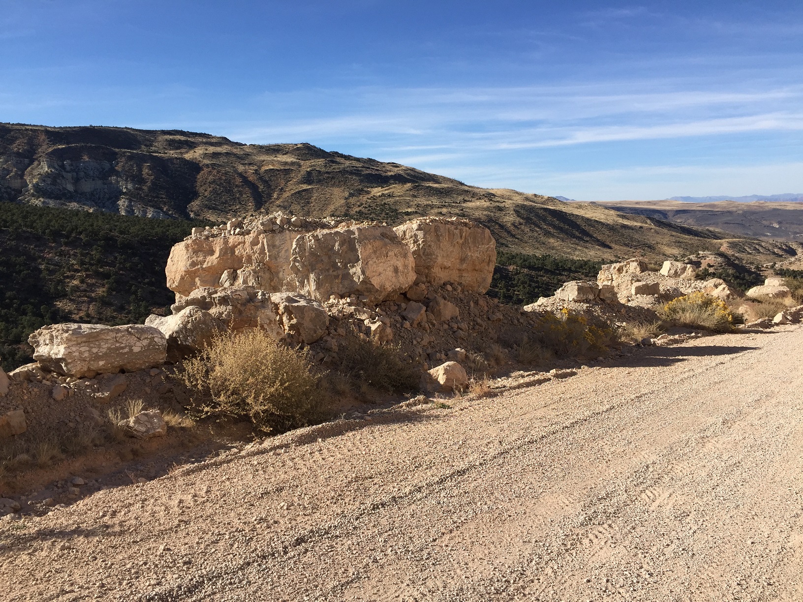 Some 'hay rocks' along BLM Road 1069 (the Mt. Trumbull Loop)