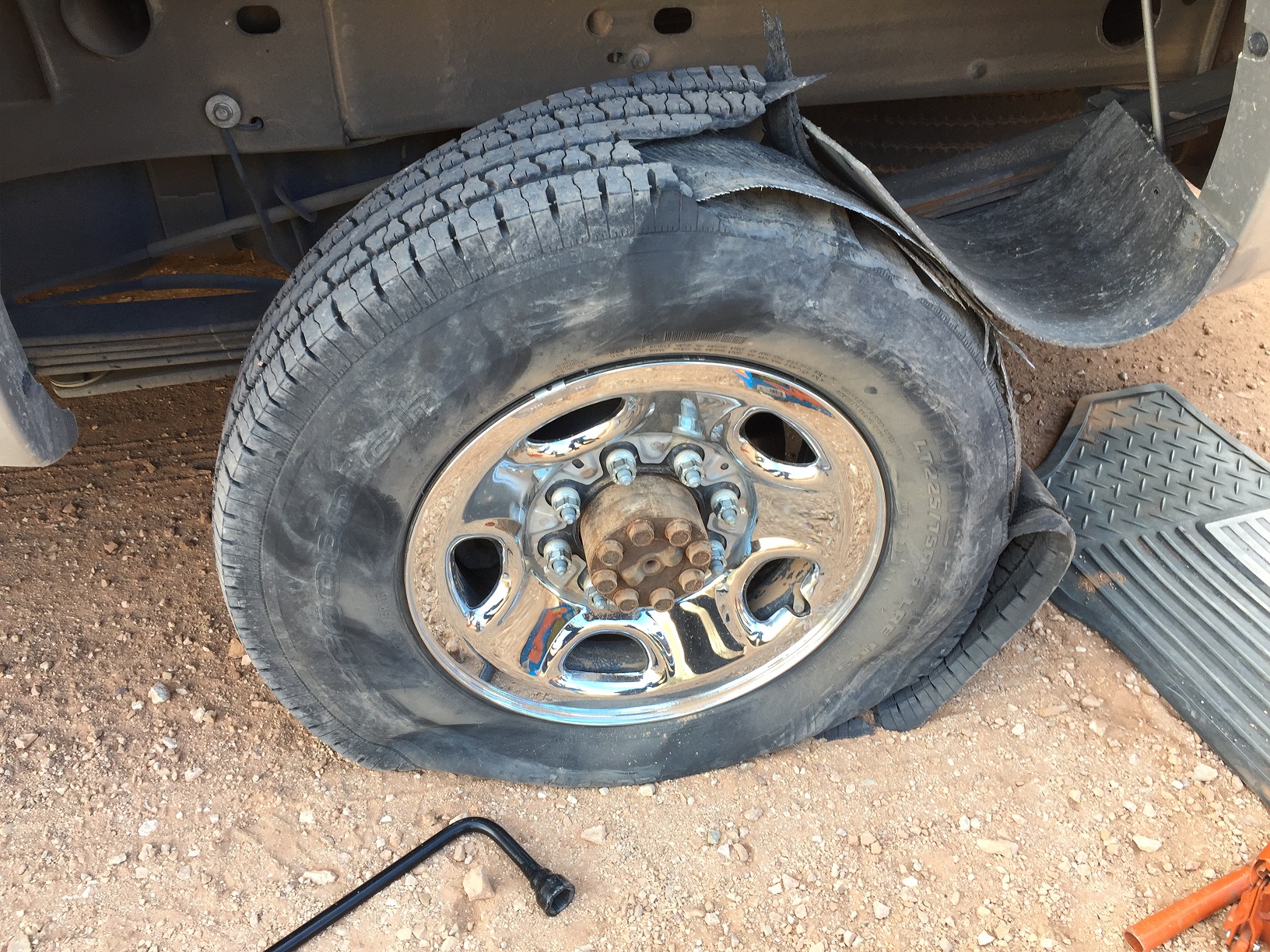 A flat tire - definitely a problem