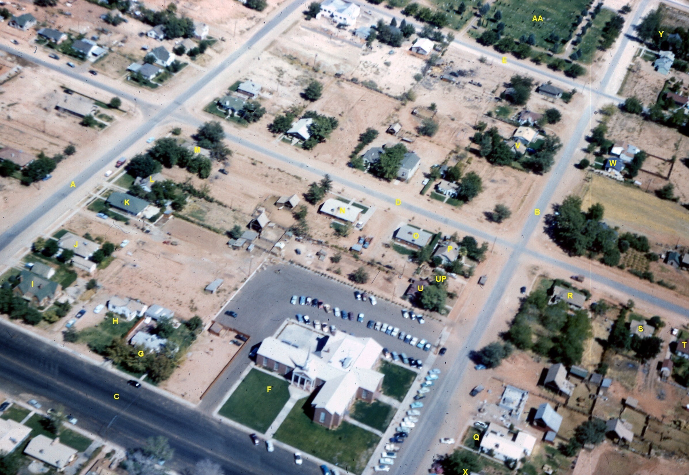 Aerial photo of St. George
