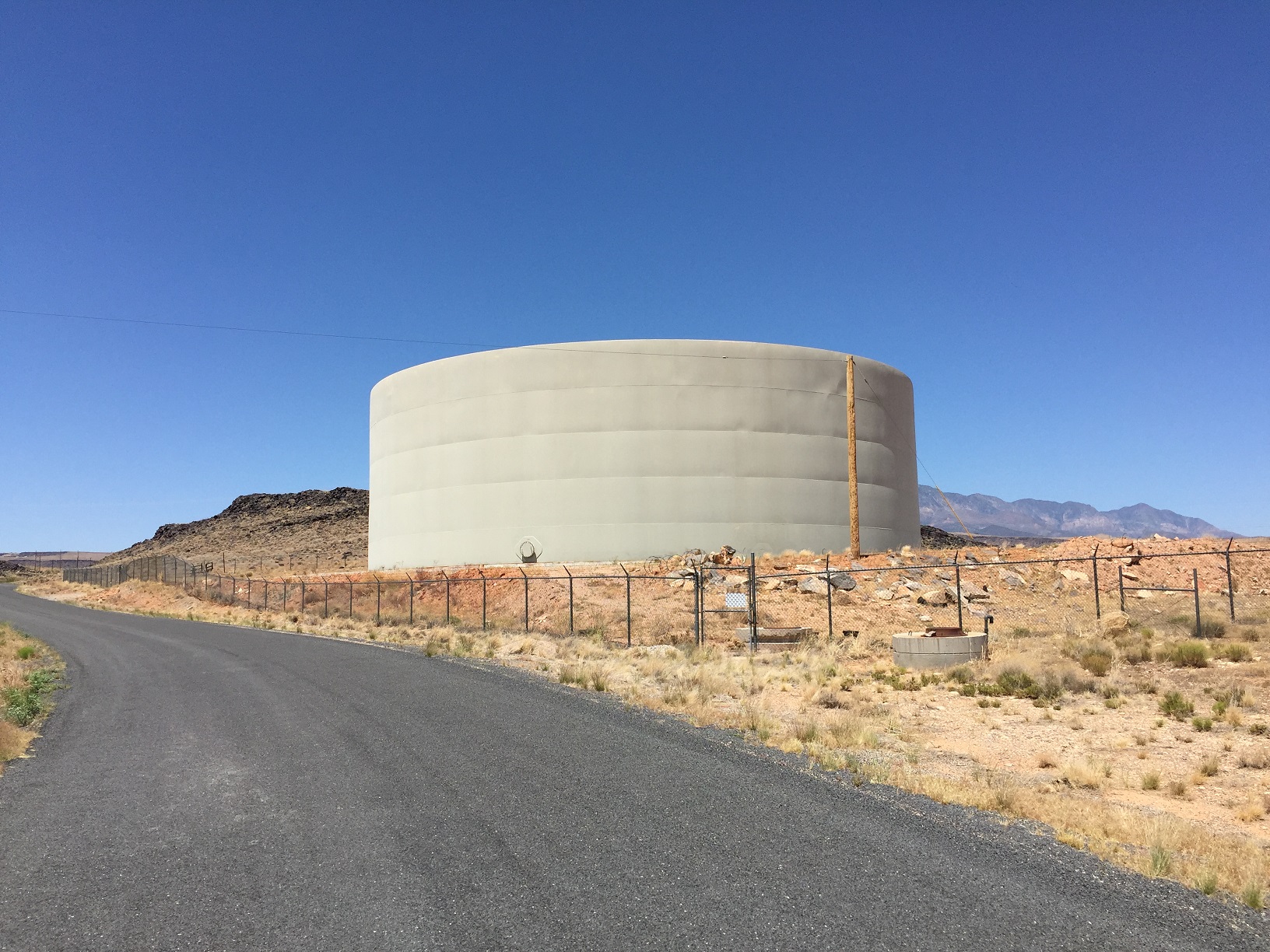 Water tank on Turkey Farm Road
