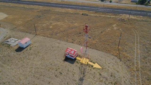 A remaining aviation navigation site (Dubois ID) from the late 1920s and early 1930s