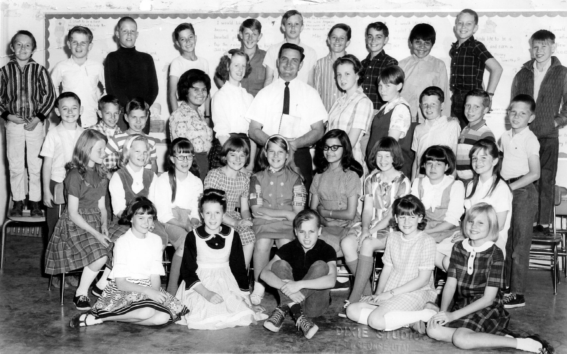 Mr. Verden Hannig's 1965-1966 sixth grade class at West Elementary School