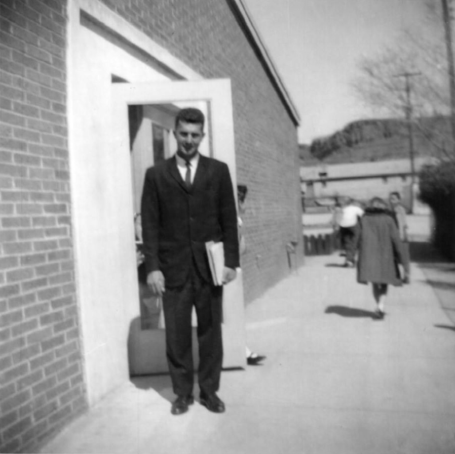 Principal Victor Frei at West Elementary School in 1964
