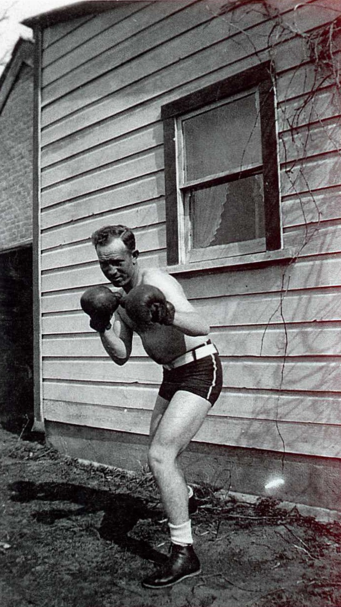 Professional boxer, Edwin Verl Kelsey, of New Harmony