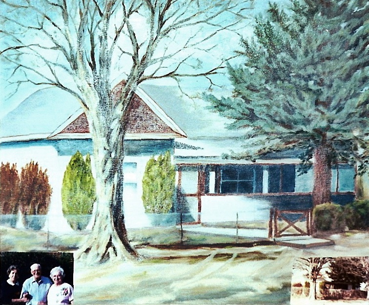 Painting by Florence Prince Quist of the George F. Prince Home