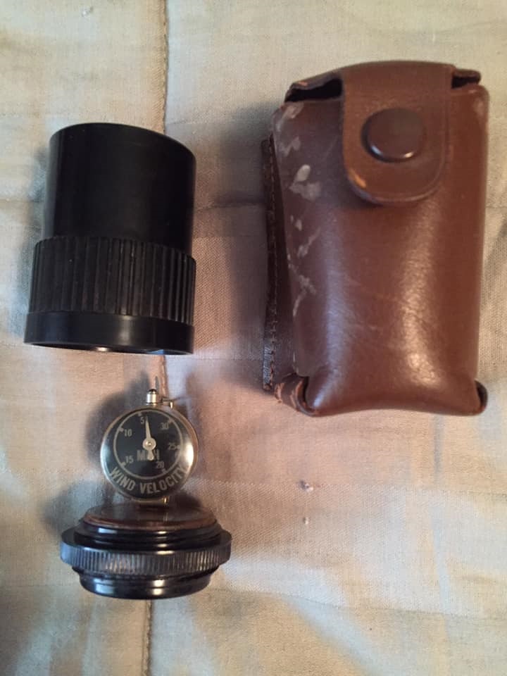 Walter Brown Hail's compass and anemometer
