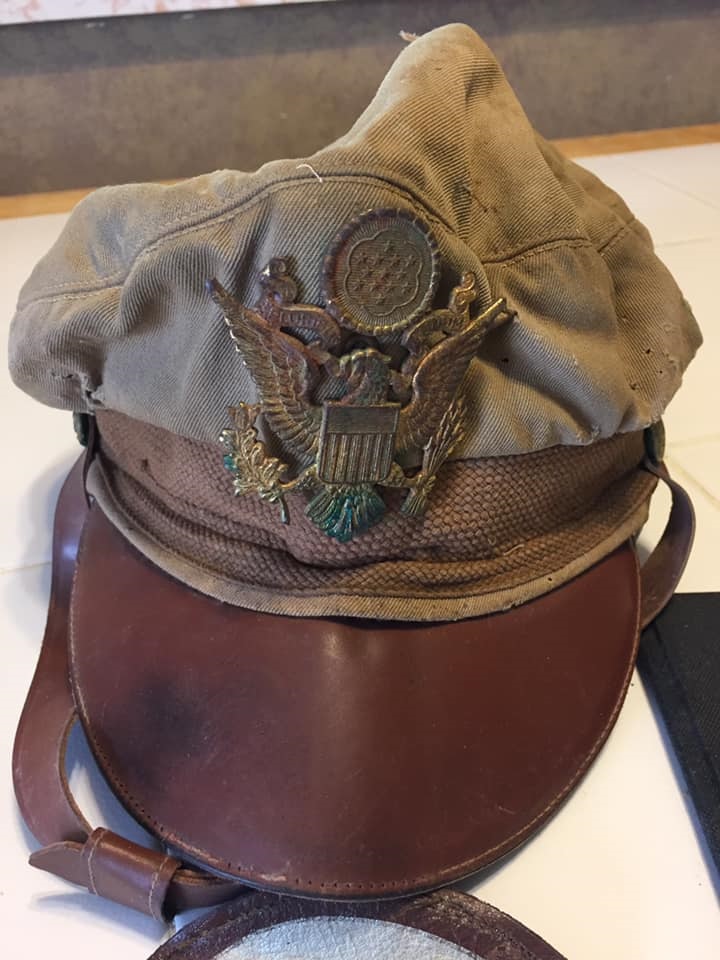 Walter Brown Hail's military flight cap