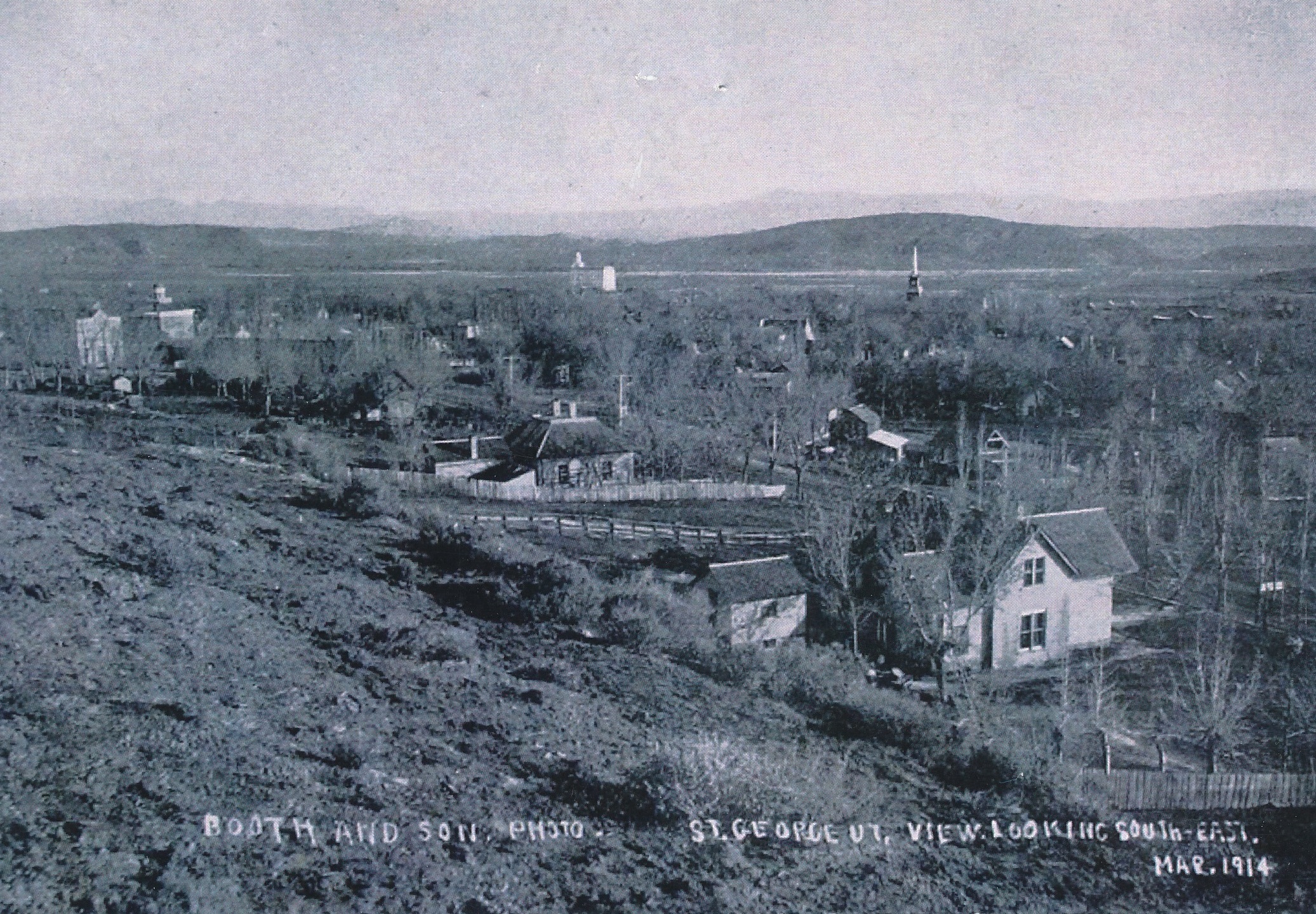 Photo of St. George in March of 1914 looking southeast