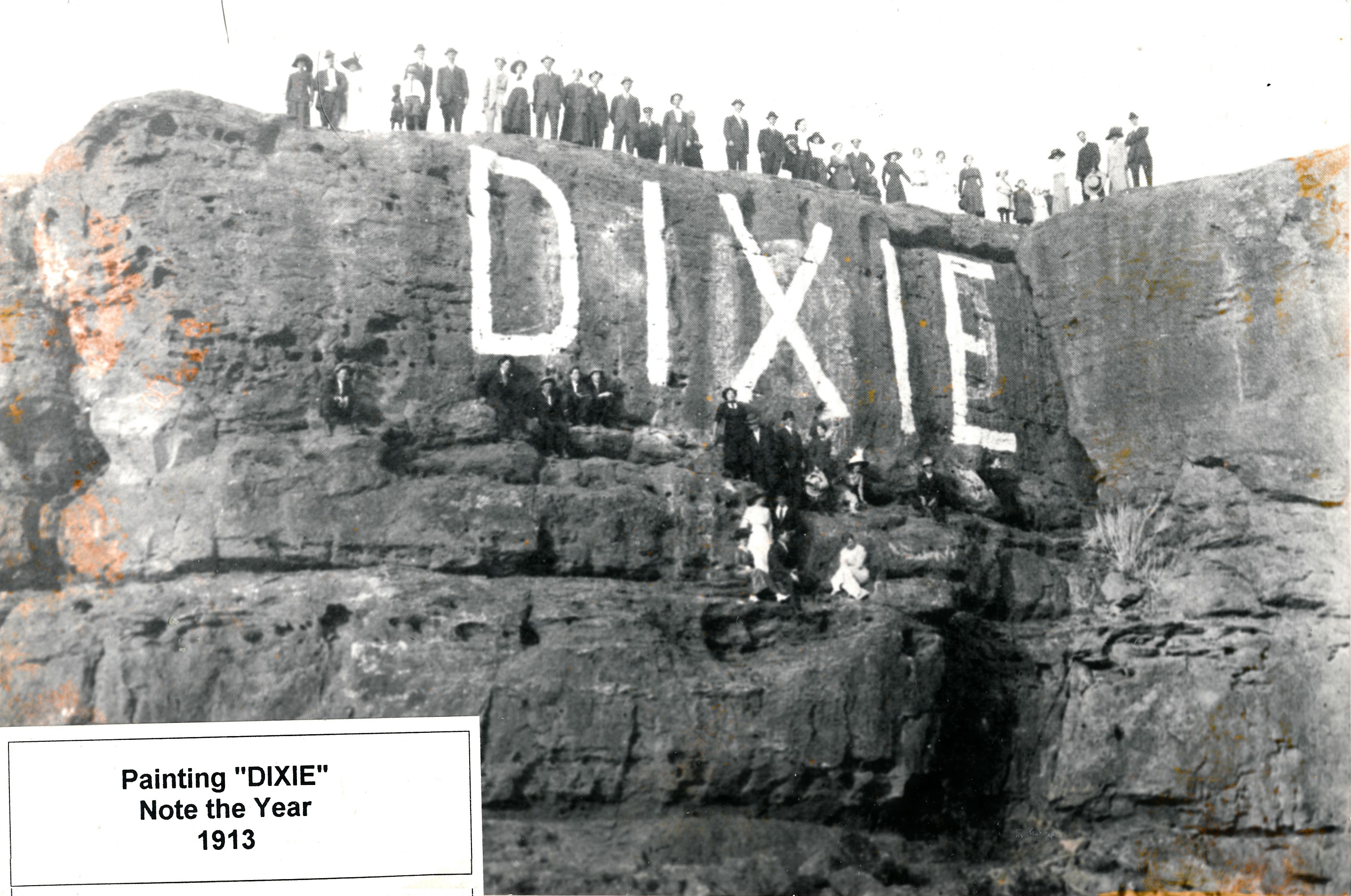 People standing on the Dixie Sugarloaf