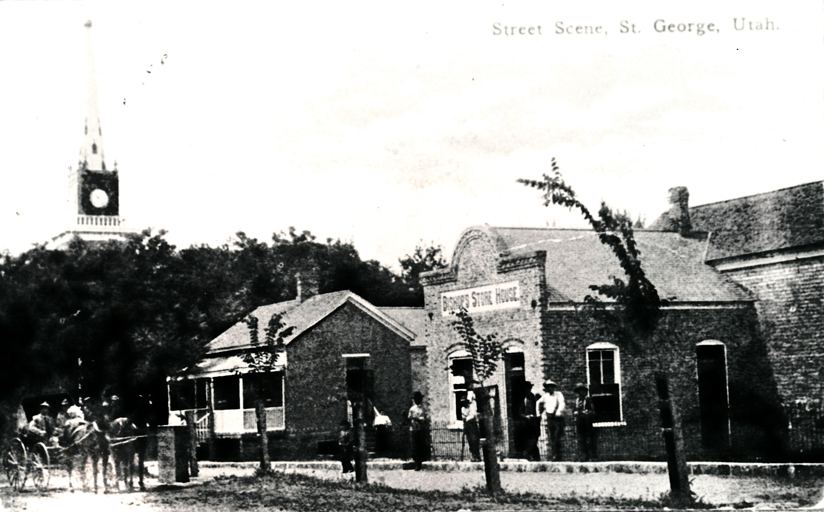 The old telegraph office and Bishops' Store House in St. George