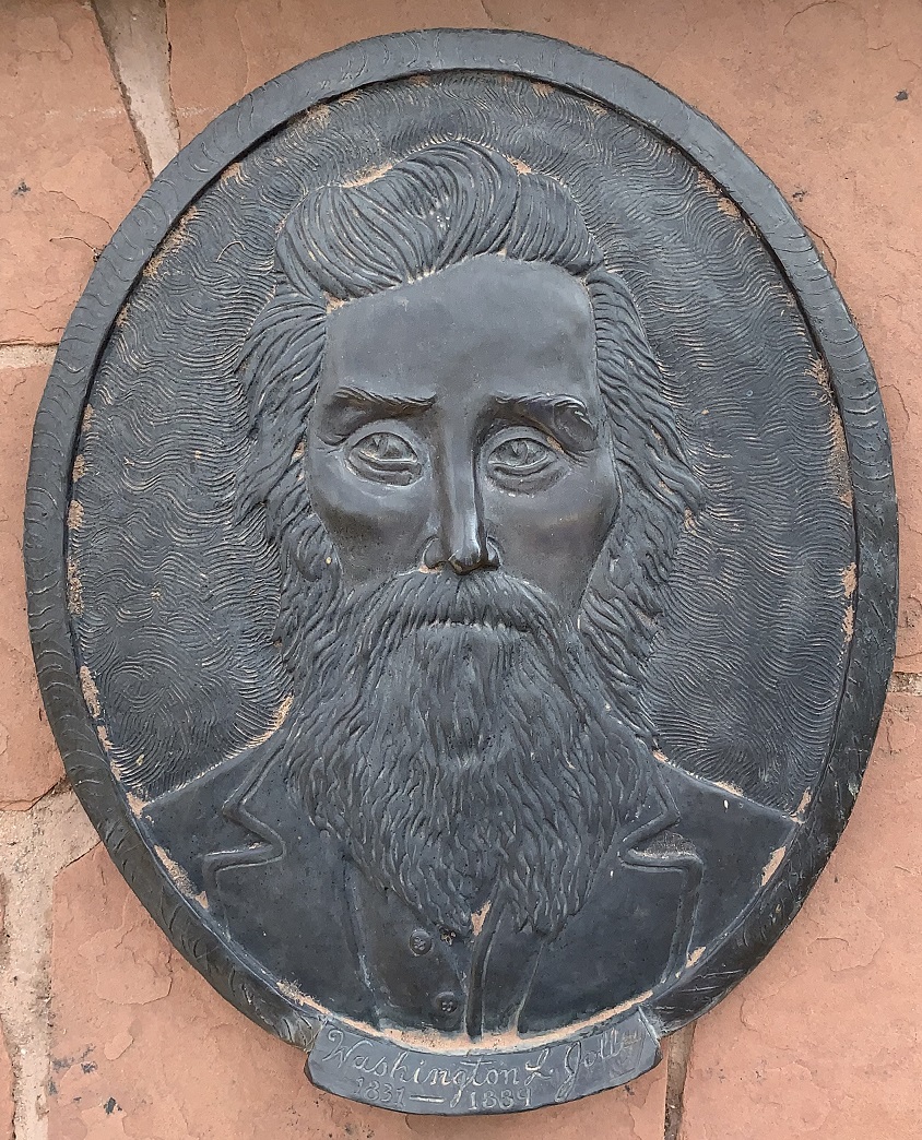 Face plaque of Washington L. Jolley at the Monument Plaza in Washington, Utah
