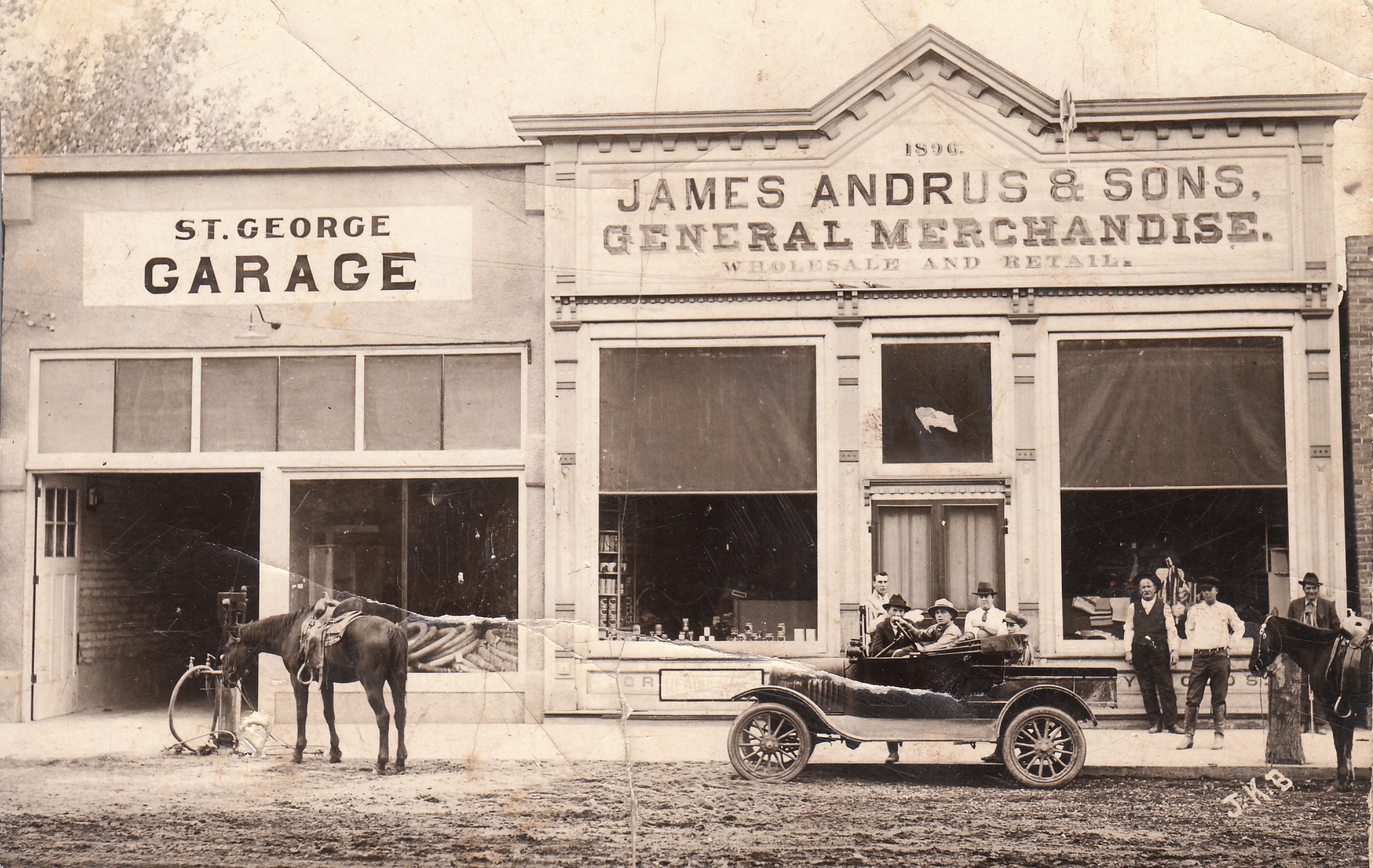 The St. George Garage and the James Andrus & Sons General Merchandise Store