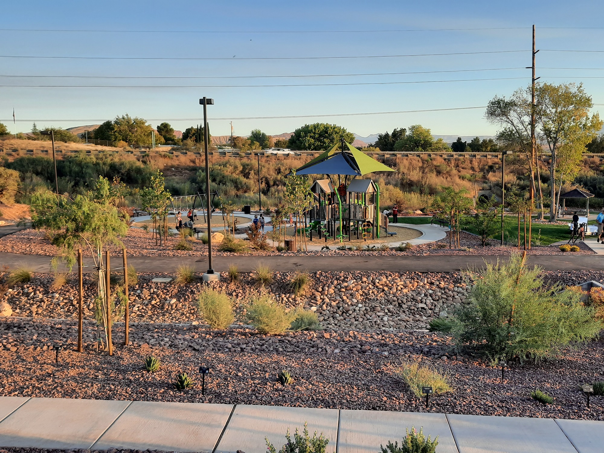 The playground at the new Boilers Park in Washington, Utah