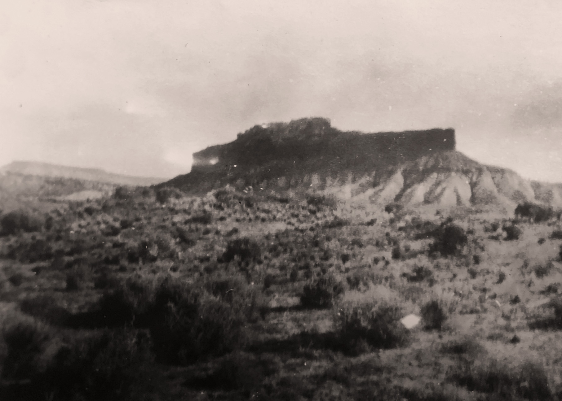 A hill photographed by an enrollee from the St. George CCC Camp