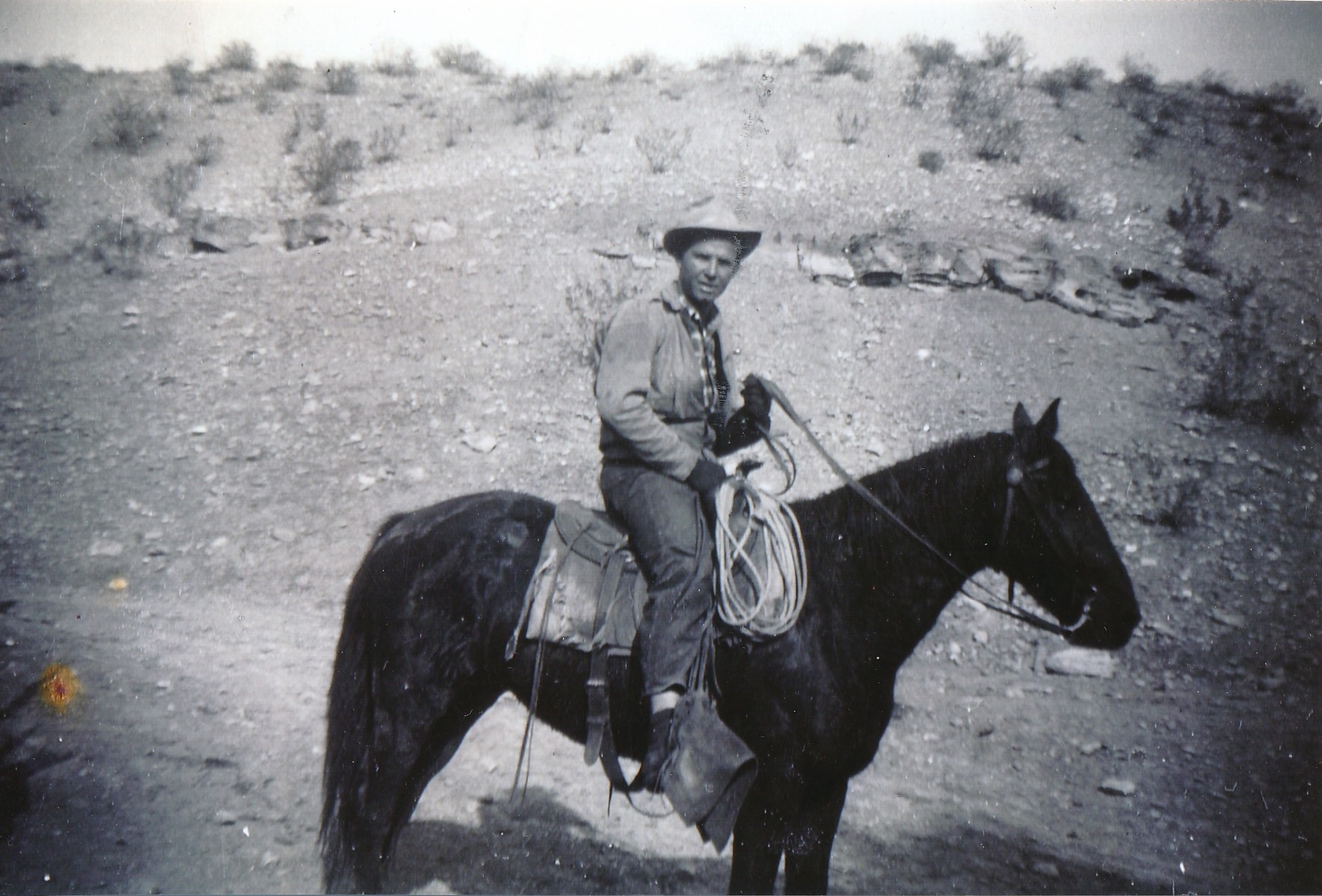 Landon Frei on a horse
