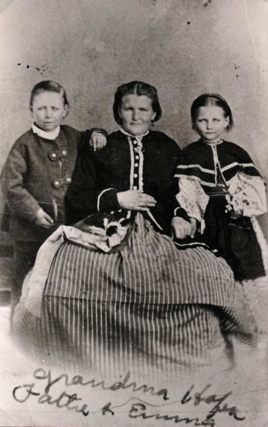 John Hafen, Susette Bosshard Hafen, and Emma Hafen