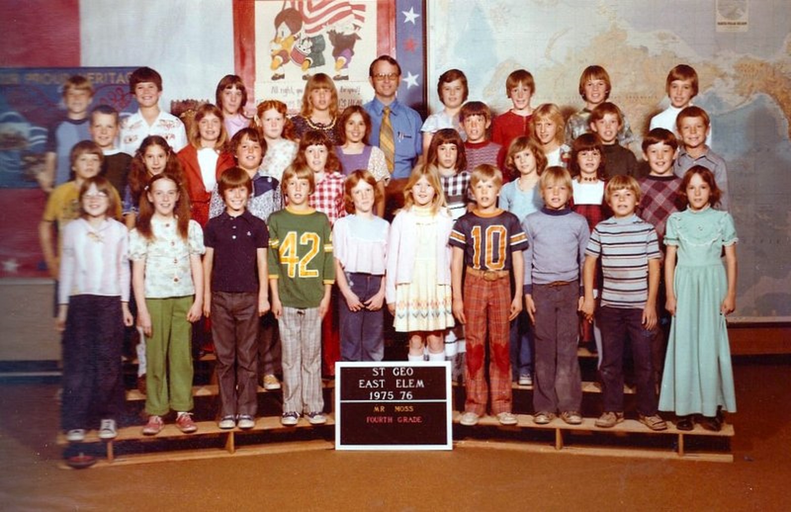 Mr. David Moss' 1975-1976 fourth grade class at East Elementary School