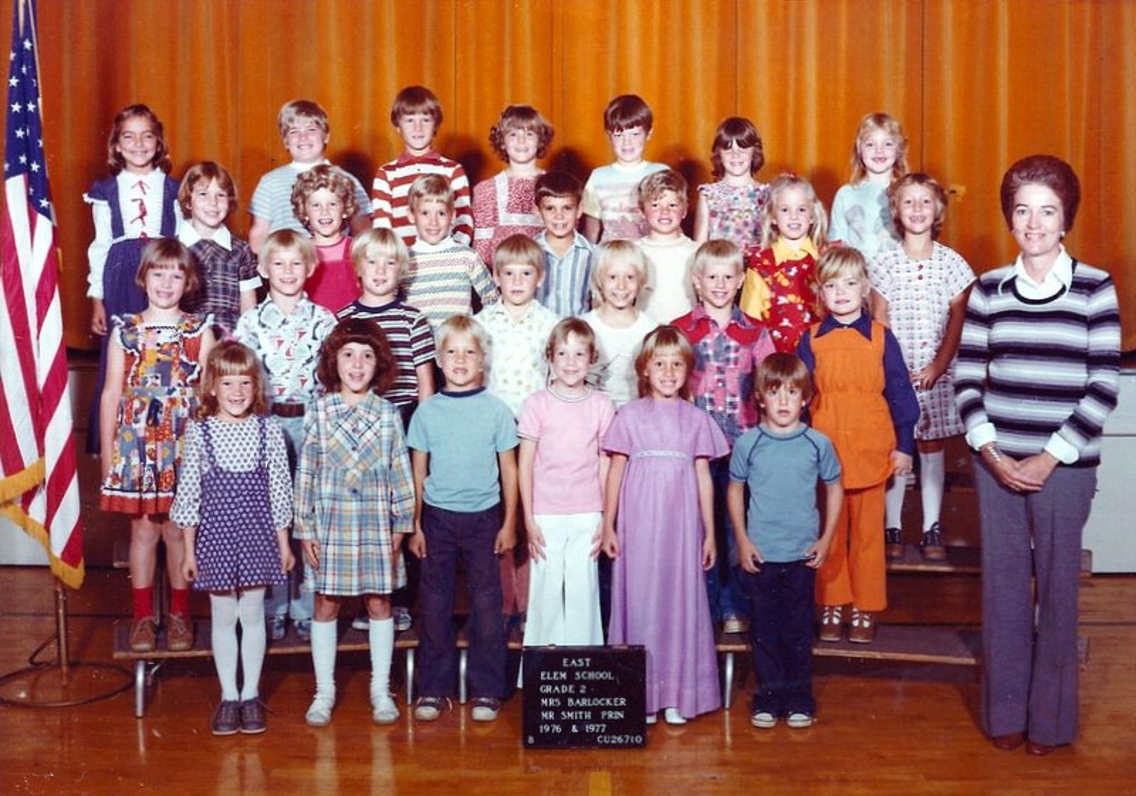 Mrs. Frances Barlocker's 1976-1977 Second grade class at East Elementary School