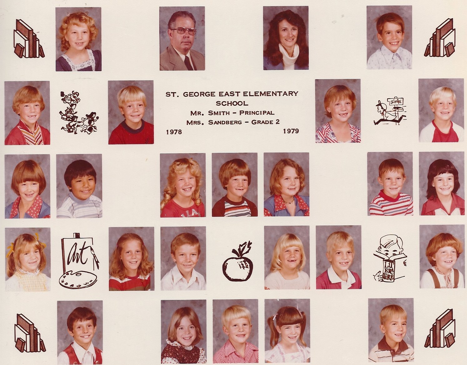 Mrs. Joan Sandburg's 1978-1979 second grade class at East Elementary School