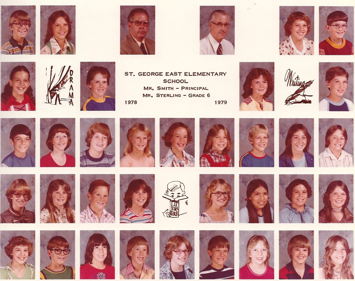 Mr. Carlyle Stirling's 1978-1979 sixth grade class at East Elementary School