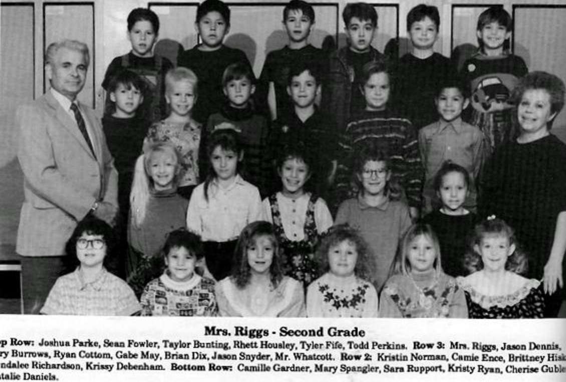 Miss Jacque Riggs' 1991-1992 second grade class at East Elementary School