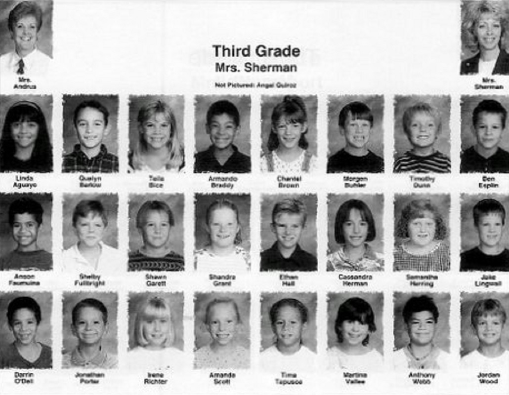 Mrs. Jolene Sherman's 1998-1999 third grade class at East Elementary School