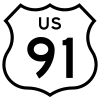 US Highway 91 Sign