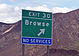 Browse freeway exit sign