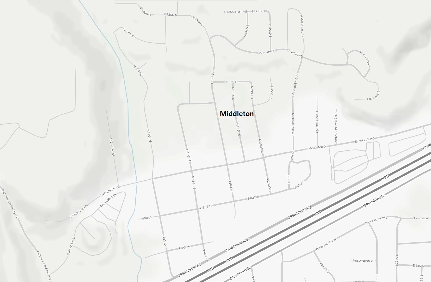 Map of Middleton