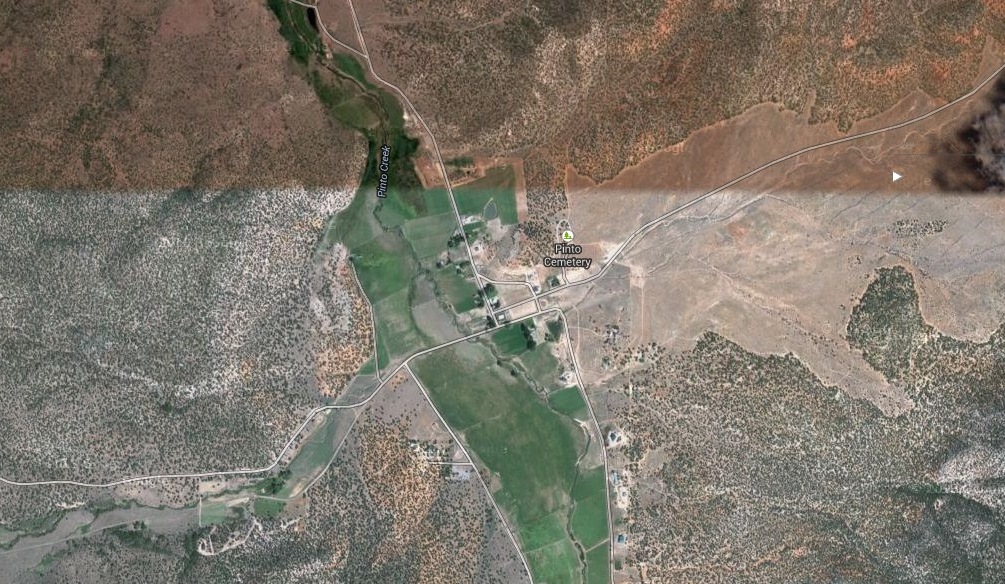 Aerial photo of Pinto