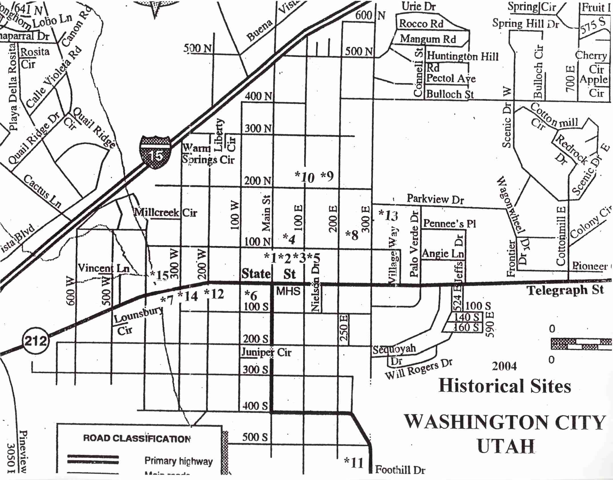 Washington City Historical Sites