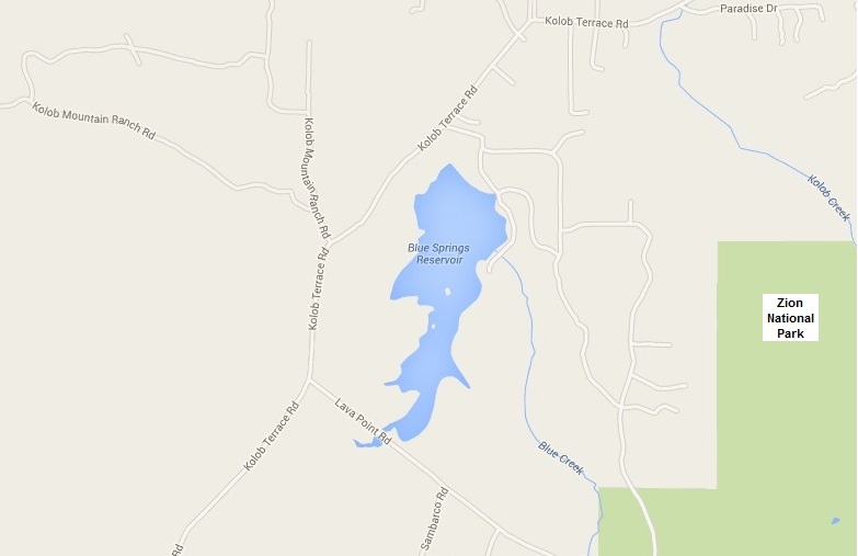 Blue Springs Reservoir Map