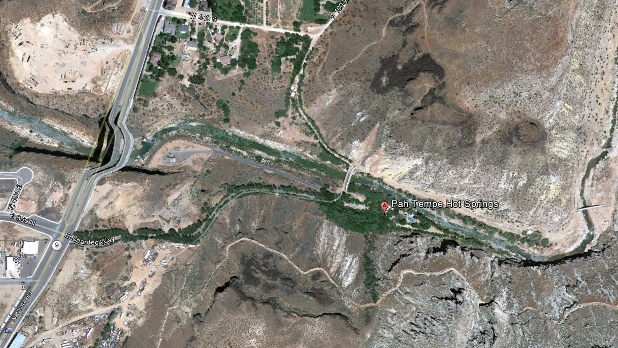 Aerial view of the Pah Tempe area