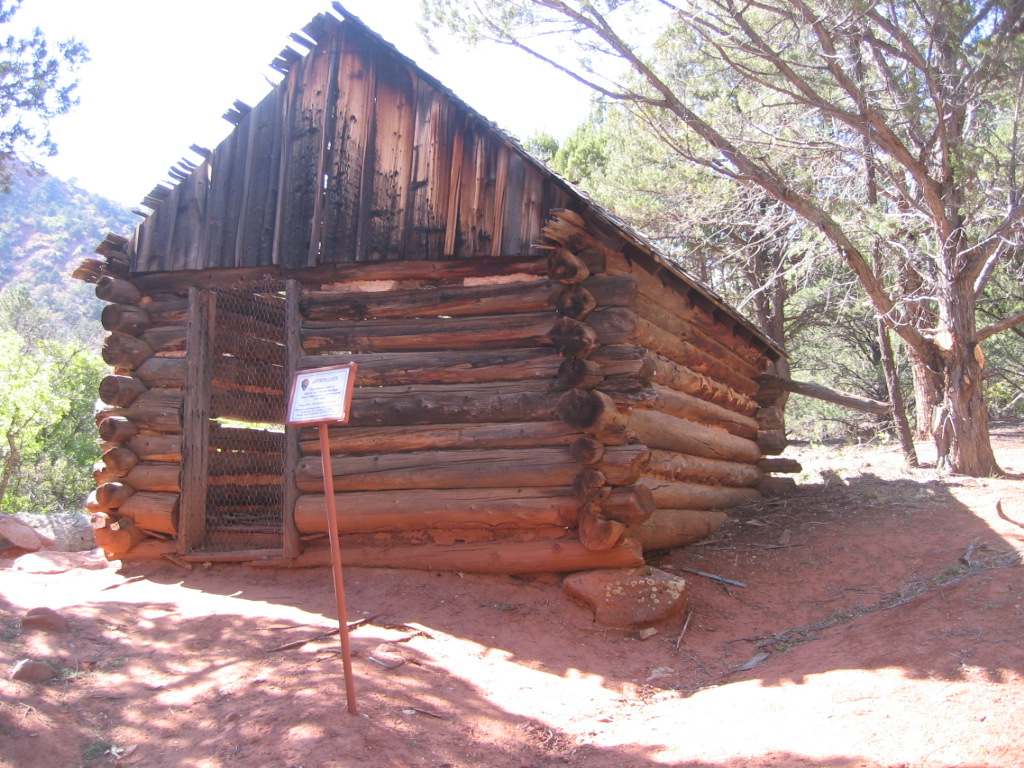 Front of the Larson cabin in 2008