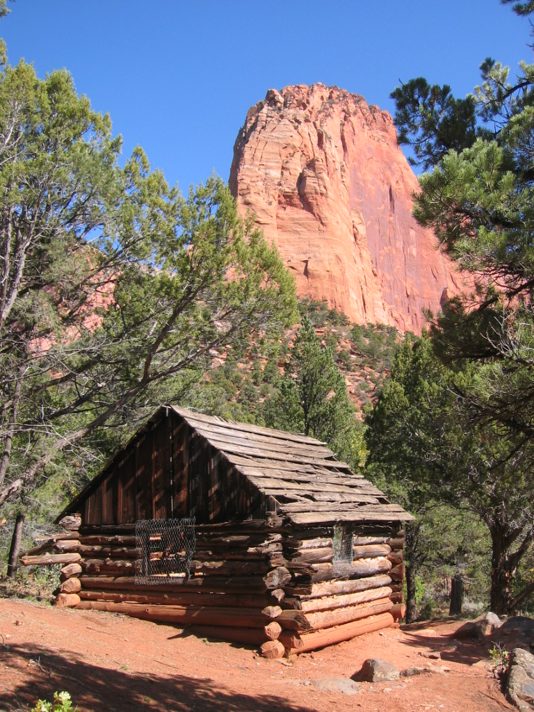 Southwest corner of the Larson cabin in 2008